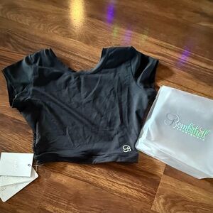 Bombshell Sportswear Black Crop Top